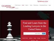 Tablet Screenshot of leadersinthelaw.com